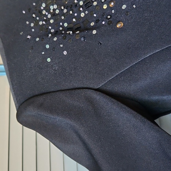 Vintage Positive Attitude Black Sequin-Embellished Blazer - Picture 6 of 12